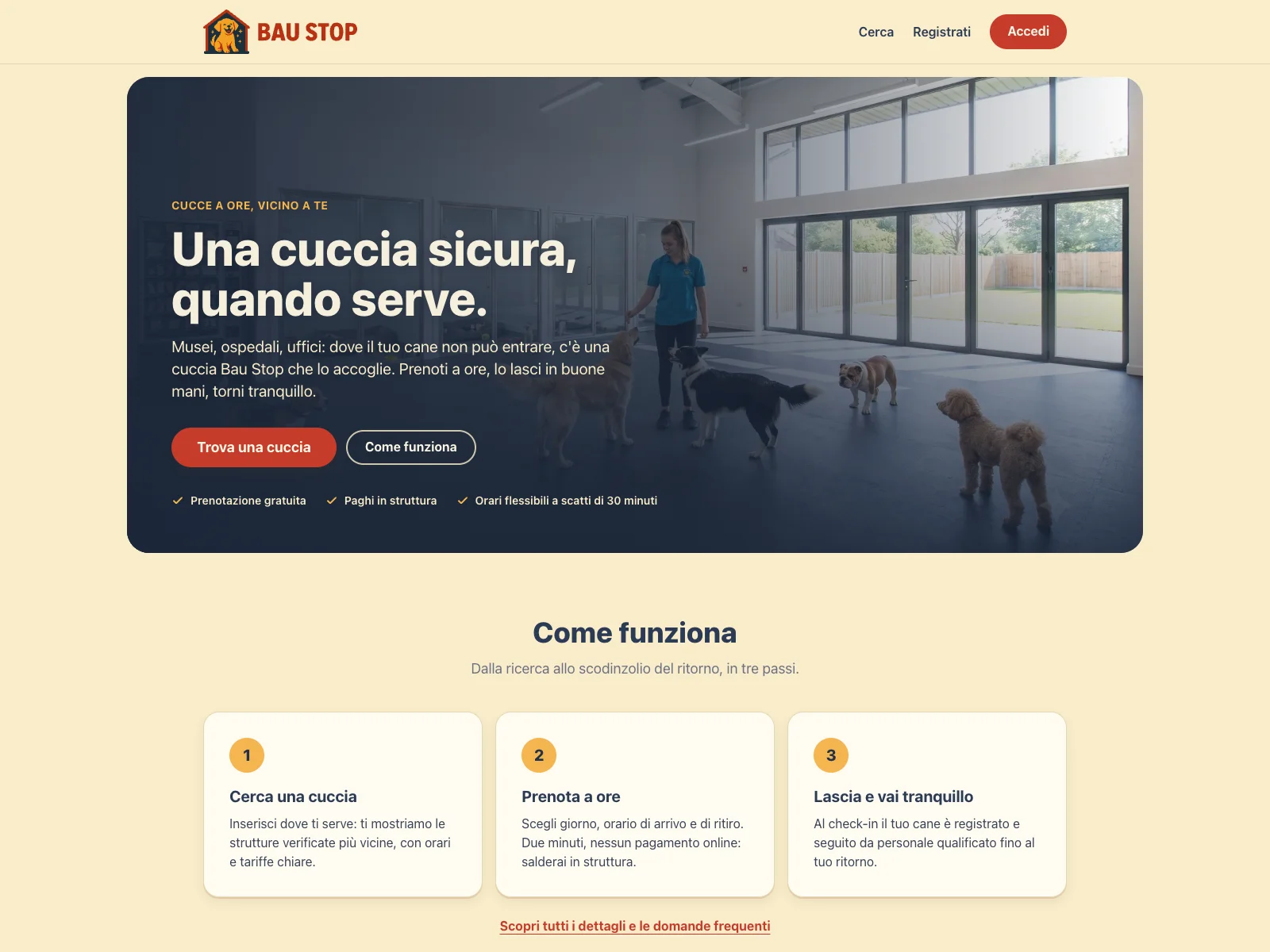 Baustop, versione desktop: presentazione del servizio