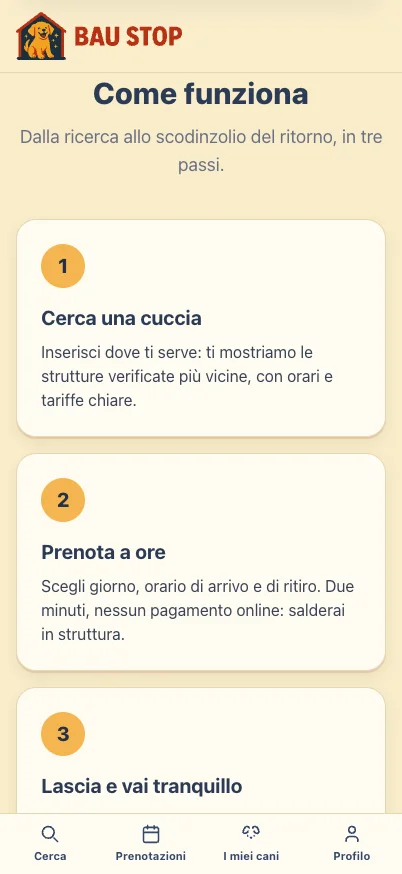 Baustop, versione mobile: come funziona