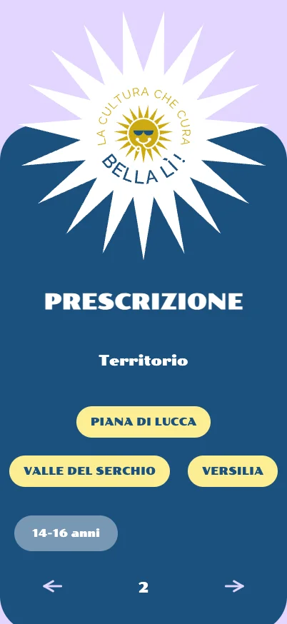 Bellalì, versione mobile: prescrizione e territorio
