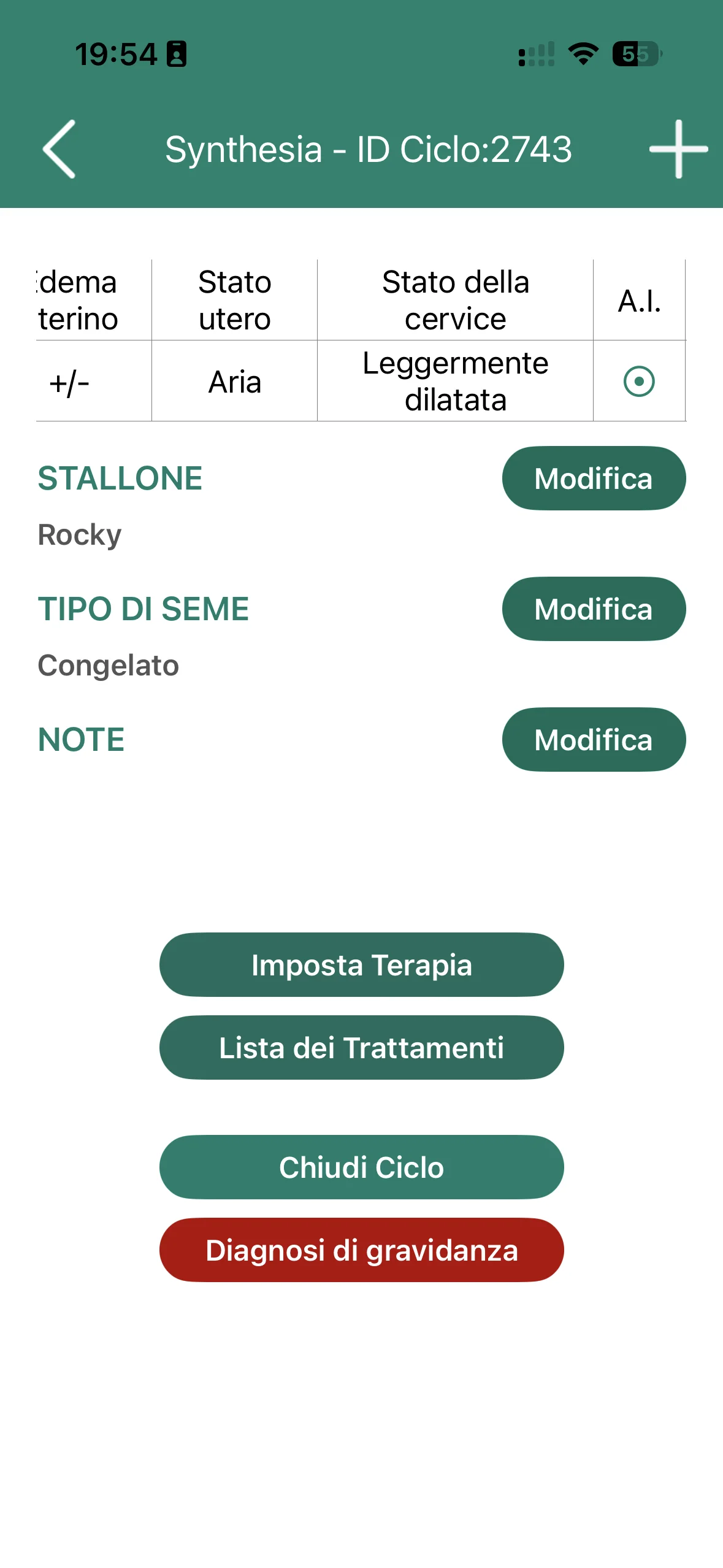 Equibreedvet, versione mobile: ciclo riproduttivo