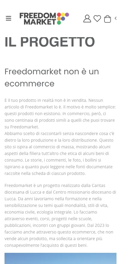 Freedomarket, versione mobile: presentazione del progetto