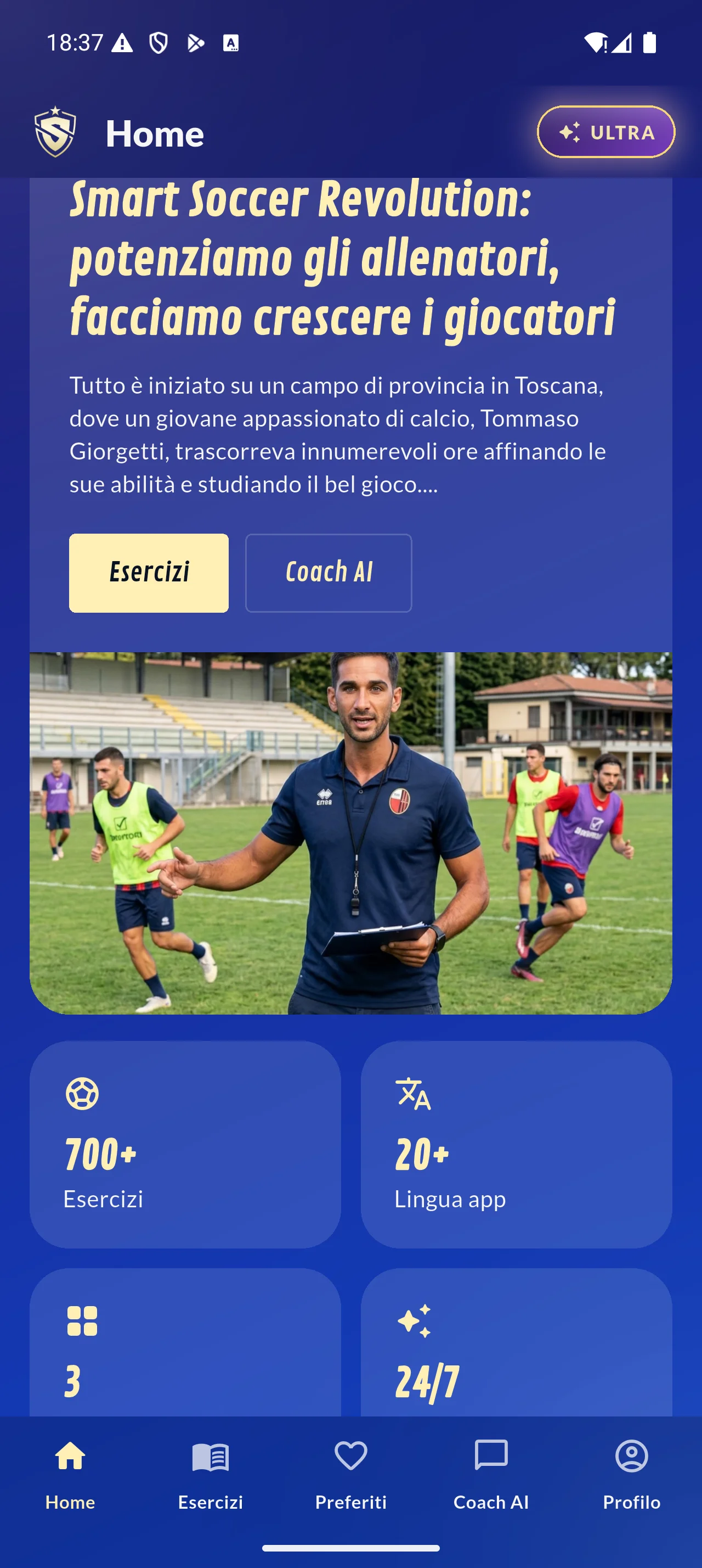 Smart Soccer Revolution, versione mobile: introduzione dell’app