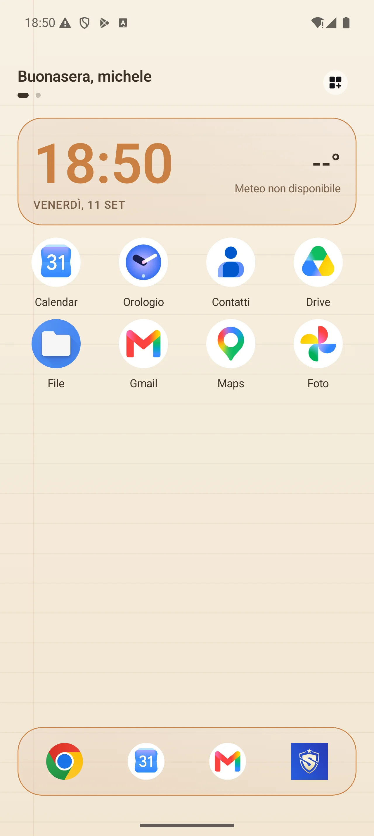 ZR Launcher, versione mobile: blocco note