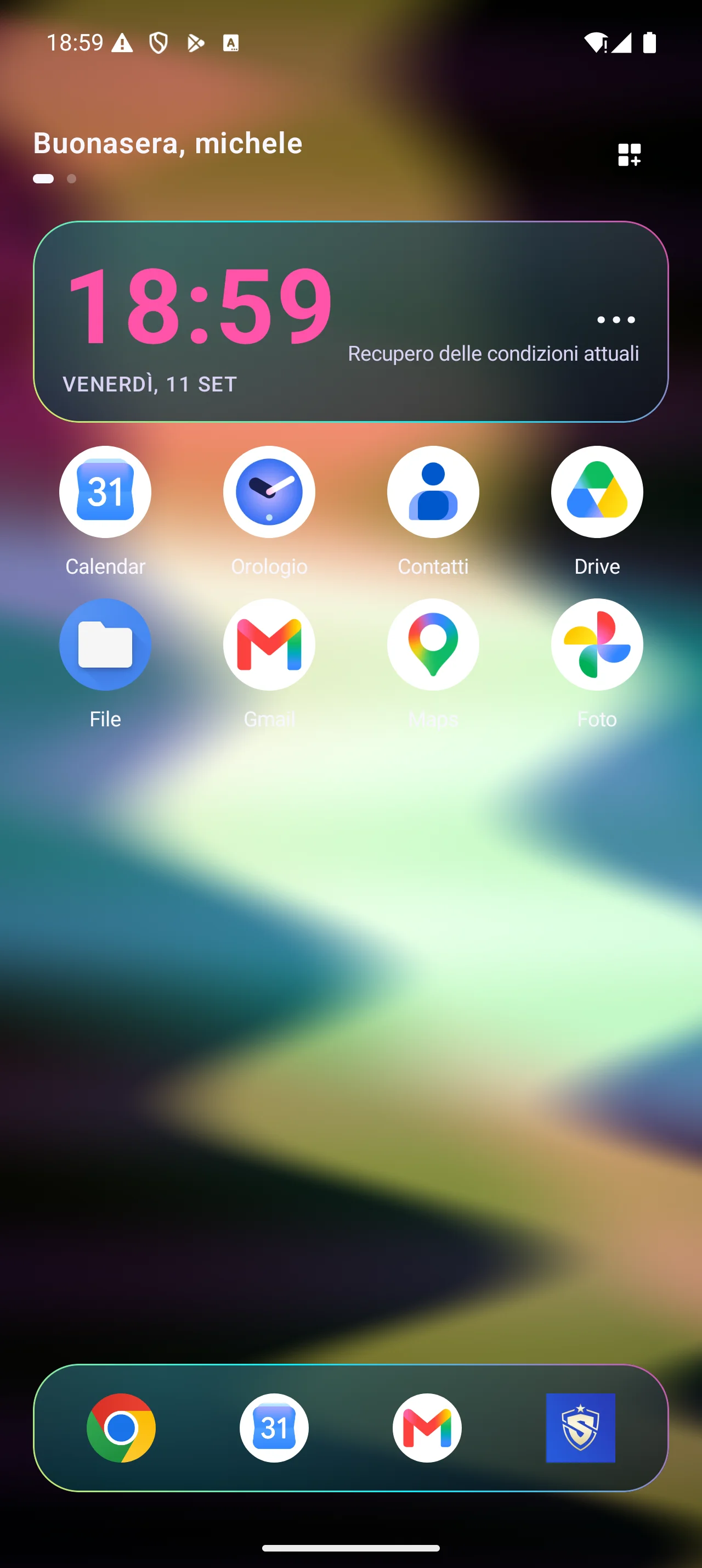 ZR Launcher, versione mobile: tema Cyberpunk